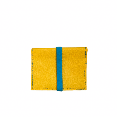 Large Wallet, Yellow/Turquoise